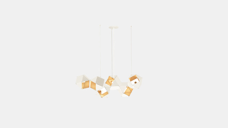 Welles Steel Long Chandelier 6