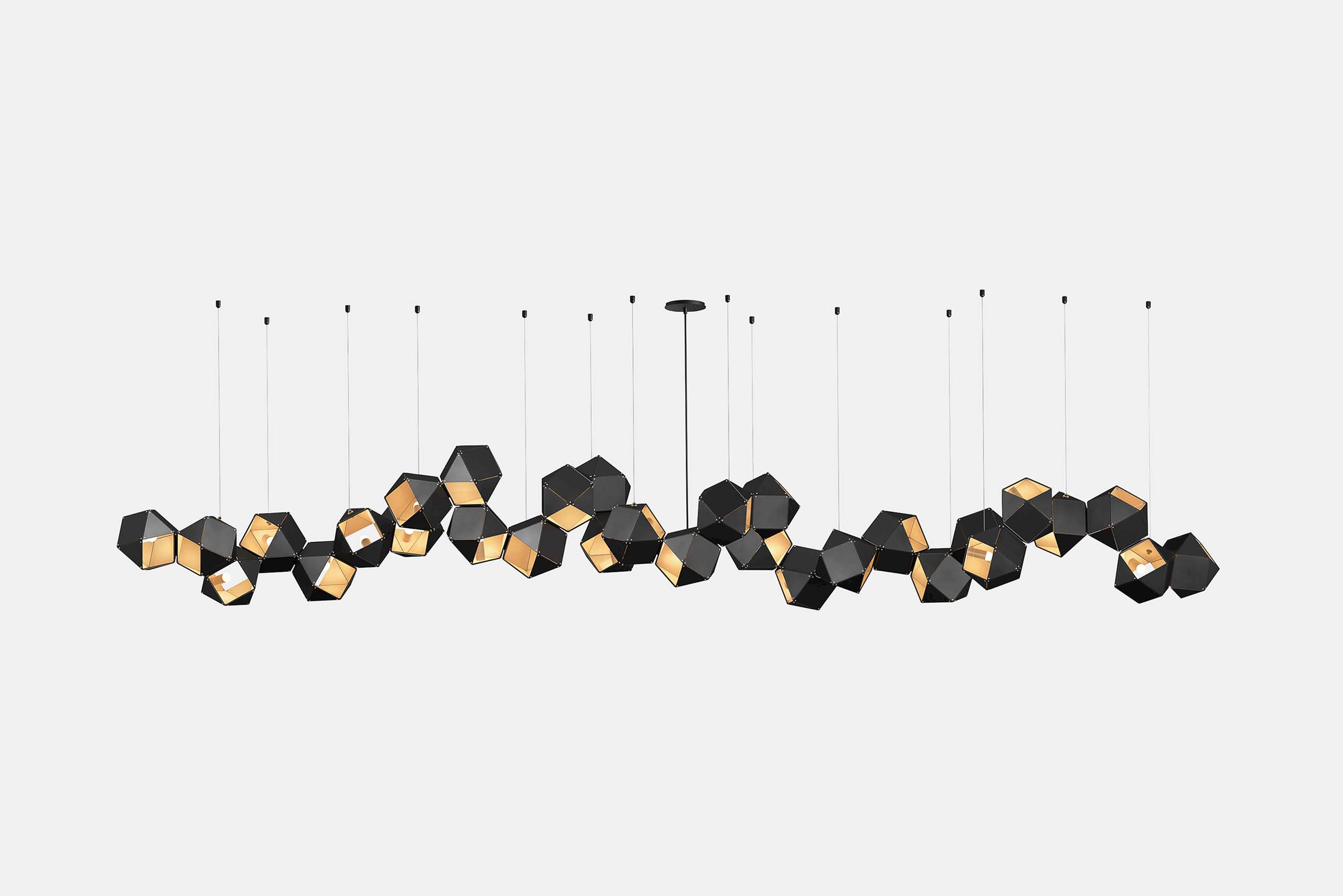 Gabriel Scott | Welles Steel Long Chandelier 30