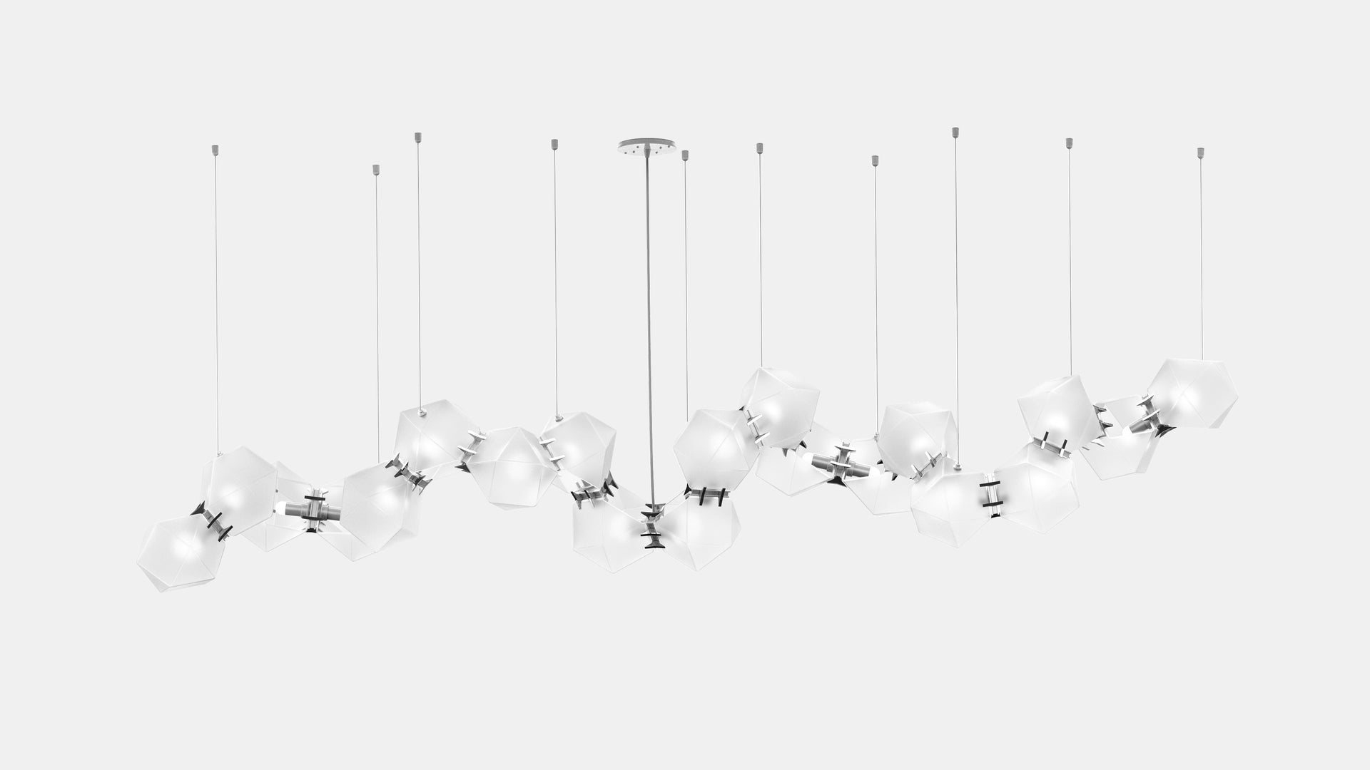Gabriel Scott | Welles Glass Long Chandelier 20
