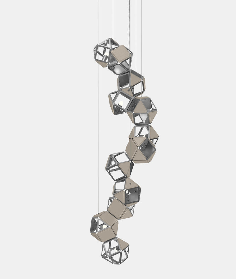 Welles Vertical Chandelier by Sybille de Margerie