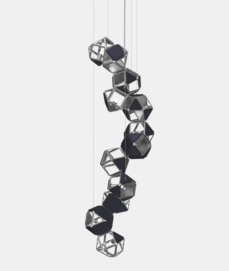 Welles Vertical Chandelier by Sybille de Margerie