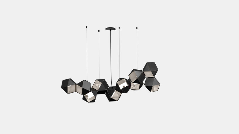 Welles Steel Long Chandelier 10