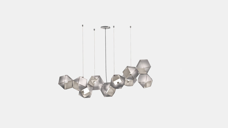 Welles Steel Long Chandelier 10