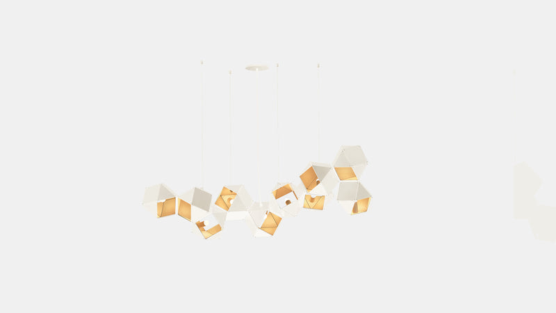 Welles Steel Long Chandelier 10