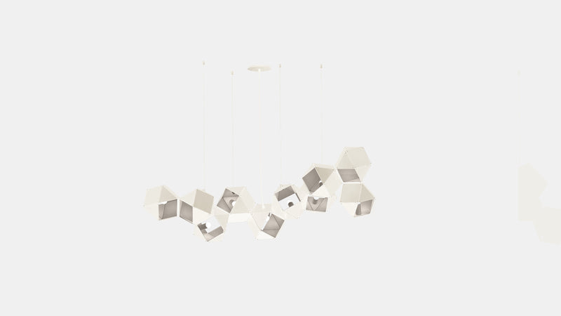 Welles Steel Long Chandelier 10