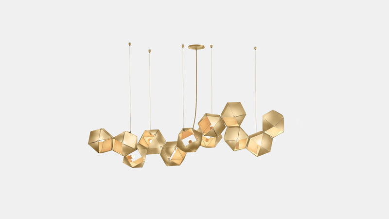 Welles Steel Long Chandelier 12
