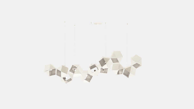 Welles Steel Long Chandelier 12