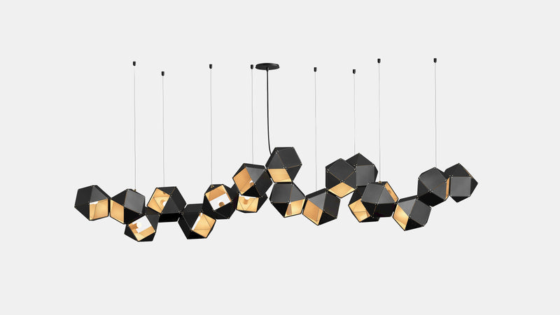 Welles Steel Long Chandelier 18