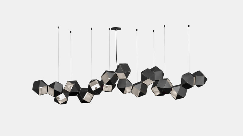 Welles Steel Long Chandelier 18