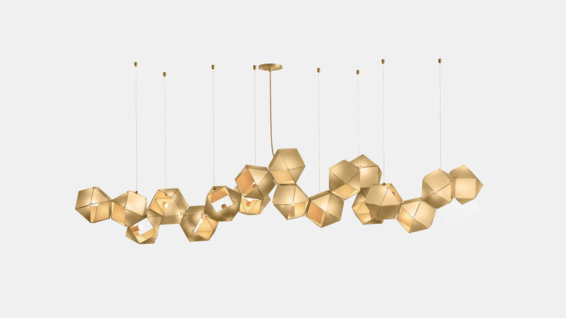 Welles Steel Long Chandelier 18