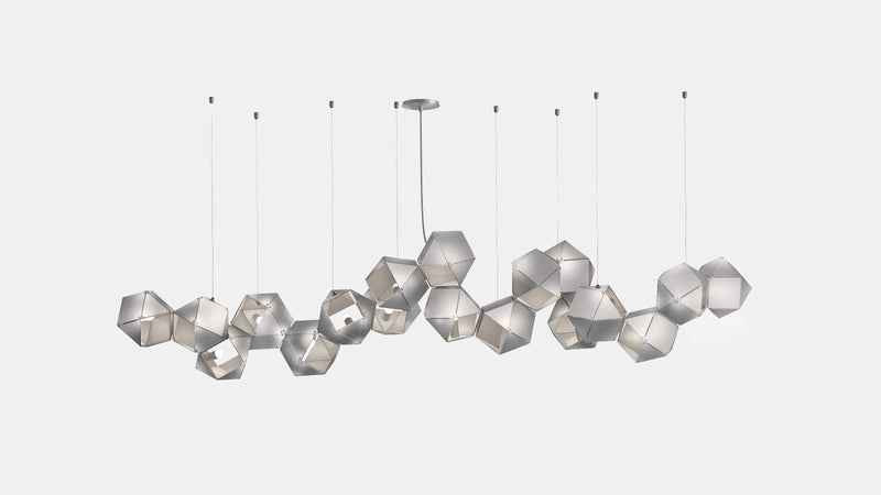 Welles Steel Long Chandelier 18
