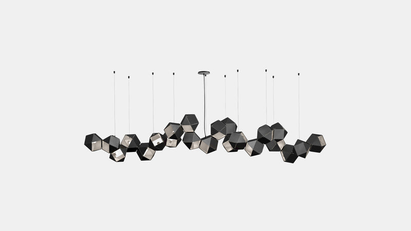 Welles Steel Long Chandelier 22
