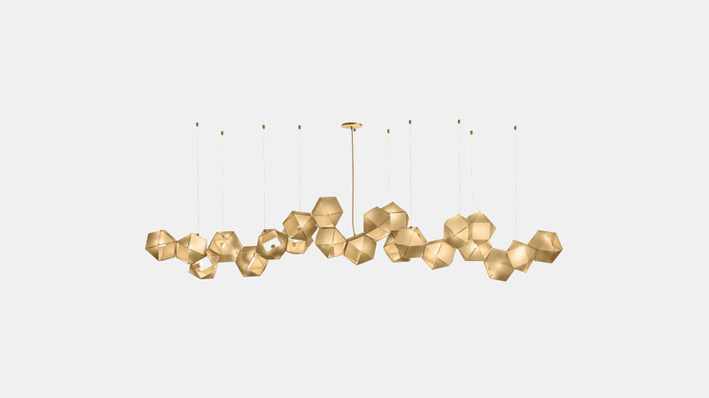 Welles Steel Long Chandelier 22