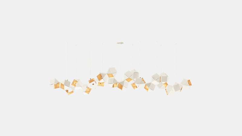 Welles Steel Long Chandelier 22
