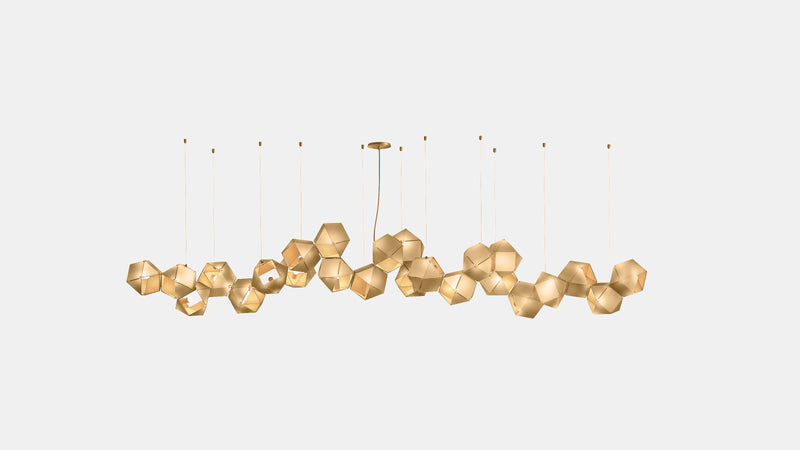 Welles Steel Long Chandelier 24