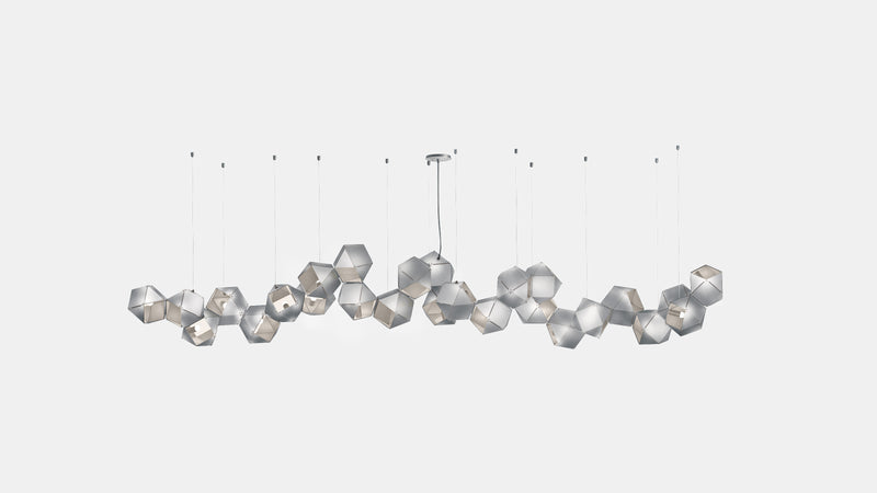 Welles Steel Long Chandelier 26