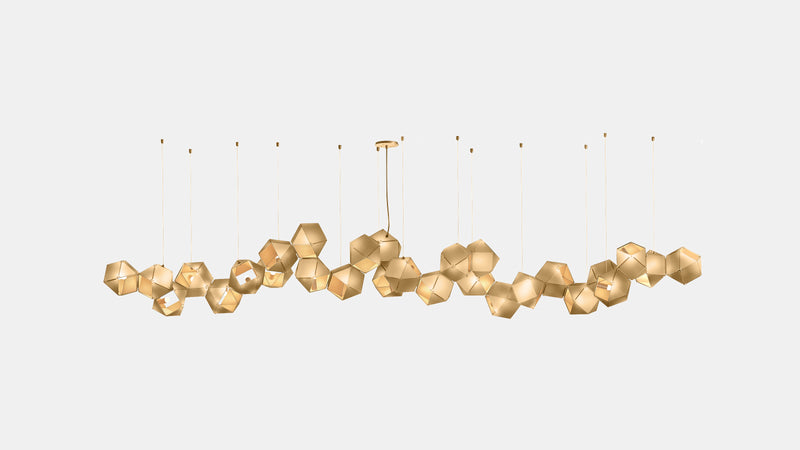 Welles Steel Long Chandelier 28