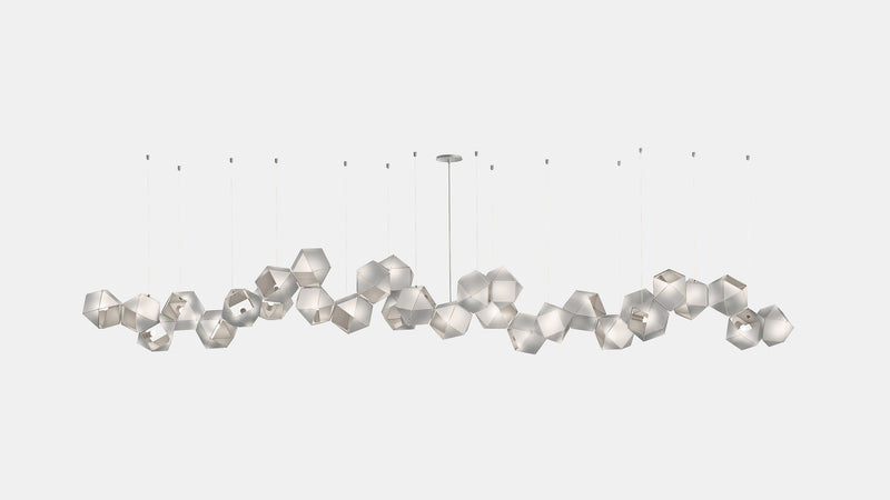 Welles Steel Long Chandelier 30