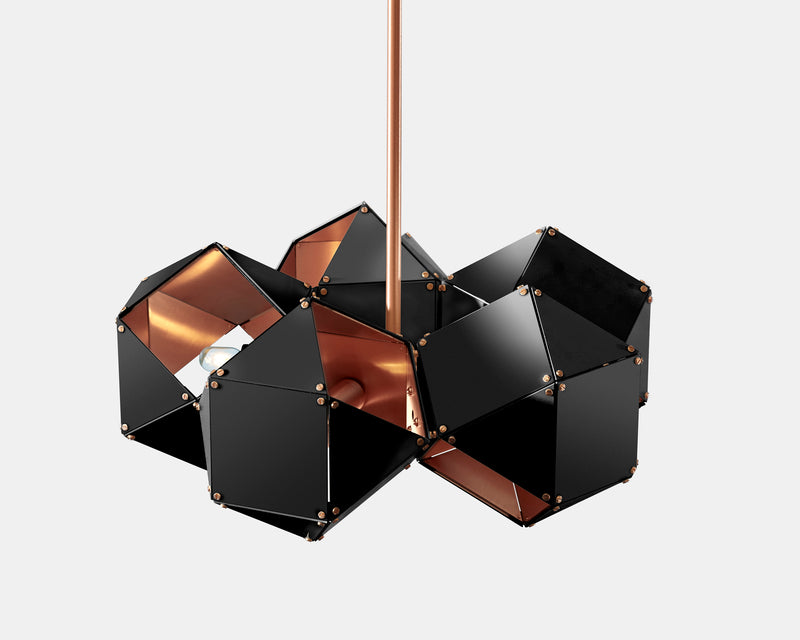 Welles Steel 5-Spoke Pendant